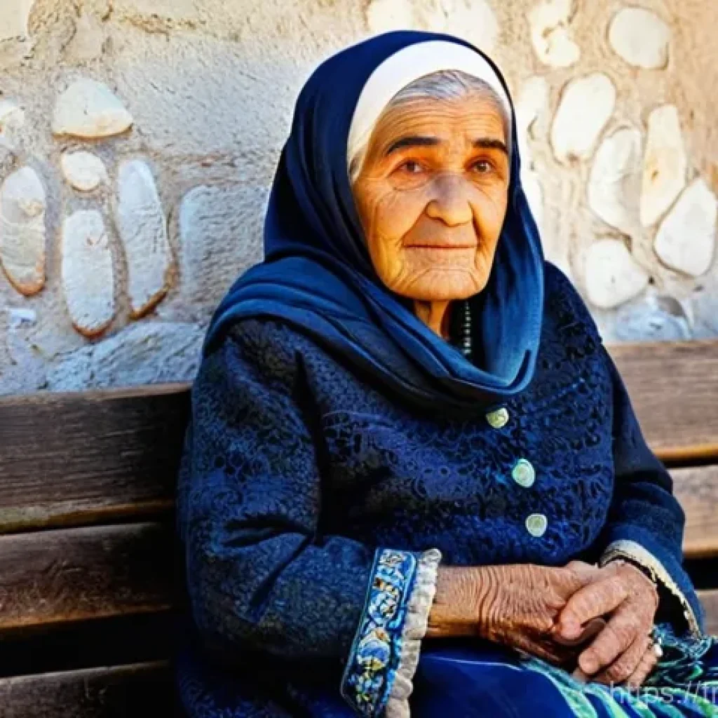 스토리텔러 직무에서의 창의적 사고 적용법 - **Anatolian Village Elder:** A serene portrait of an elderly Turkish woman in a traditional Anatolia...