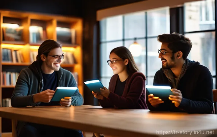스토리텔러 관련 학위 및 학위 과정 - **Prompt 1: The Heart of Storytelling in a Connected World**
"A diverse group of adults and teen...