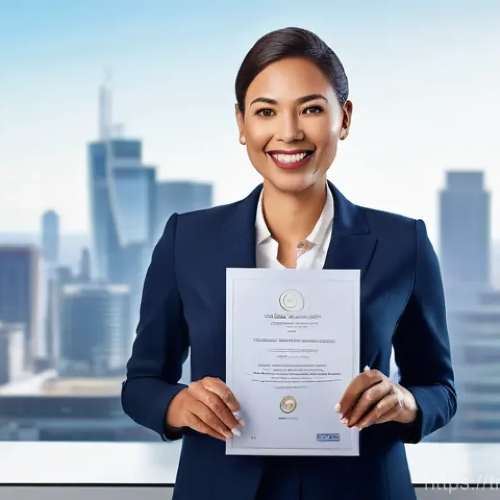스토리텔러 자격증의 글로벌 인증 기준 분석 - **Prompt 1: Global Certification and Professional Empowerment**
"A confident, professional woman...